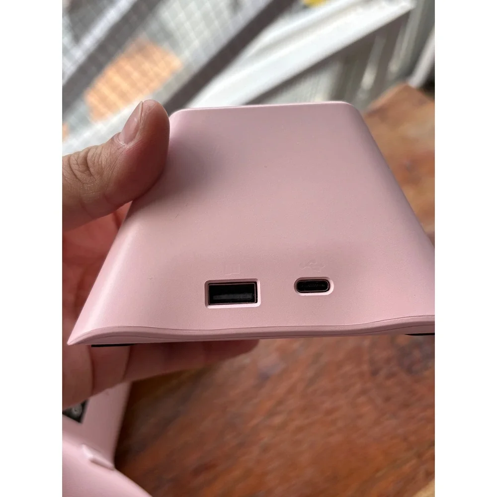 Machenike G5 Pro Wireless Controller for Nintendo Switch PC Pink Charging Dock